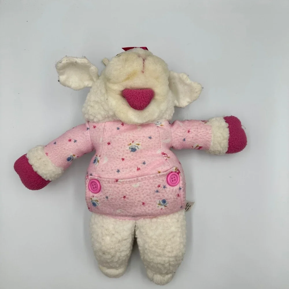 Vintage 1990 Baby Lamb Chop Plush Shari Lewis Target Exclusive Pink Pajamas 10
